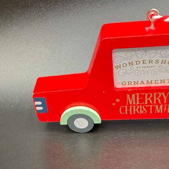 Target Wondershop Red Truck Photo Frame Christmas Tree Ornament Holiday Decor - Picture 7 of 12